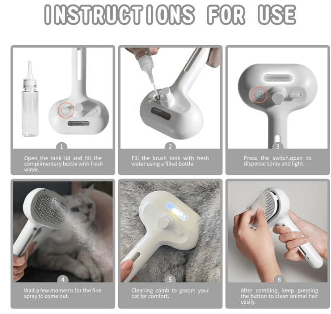 Pet Hair Spray Brush - The Coin Has A Say