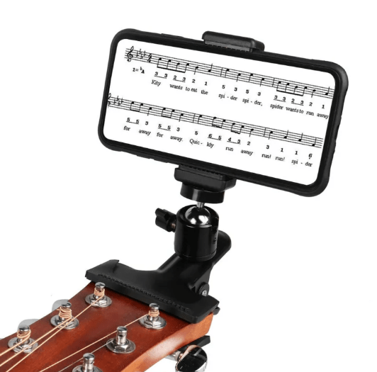 Phone Guitar Clip Stand - The Coin Has A Say