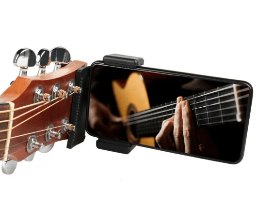Phone Guitar Clip Stand - The Coin Has A Say