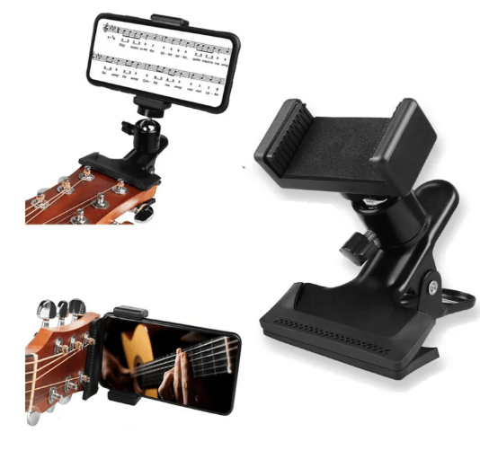 Phone Guitar Clip Stand - The Coin Has A Say