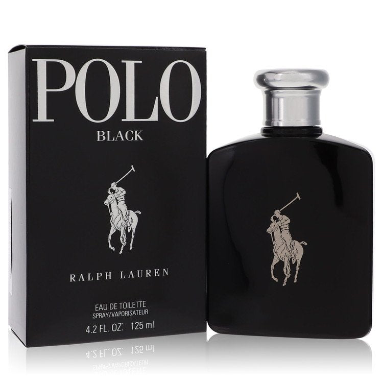 Polo Black by Ralph Lauren Eau De Toilette Spray 4.2 oz for Men - The Coin Has A Say