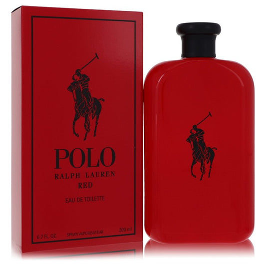 Polo Red by Ralph Lauren Eau De Toilette Spray 6.7 oz for Men - The Coin Has A Say