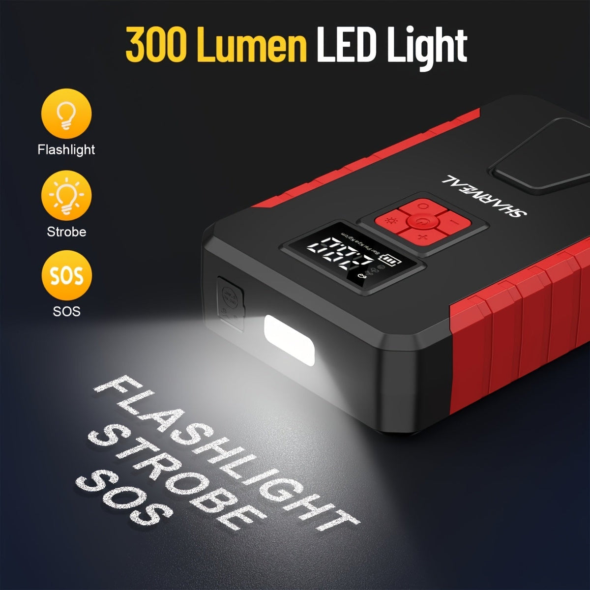 Portable Car Jump Starter with Air Compressor - The Coin Has A Say