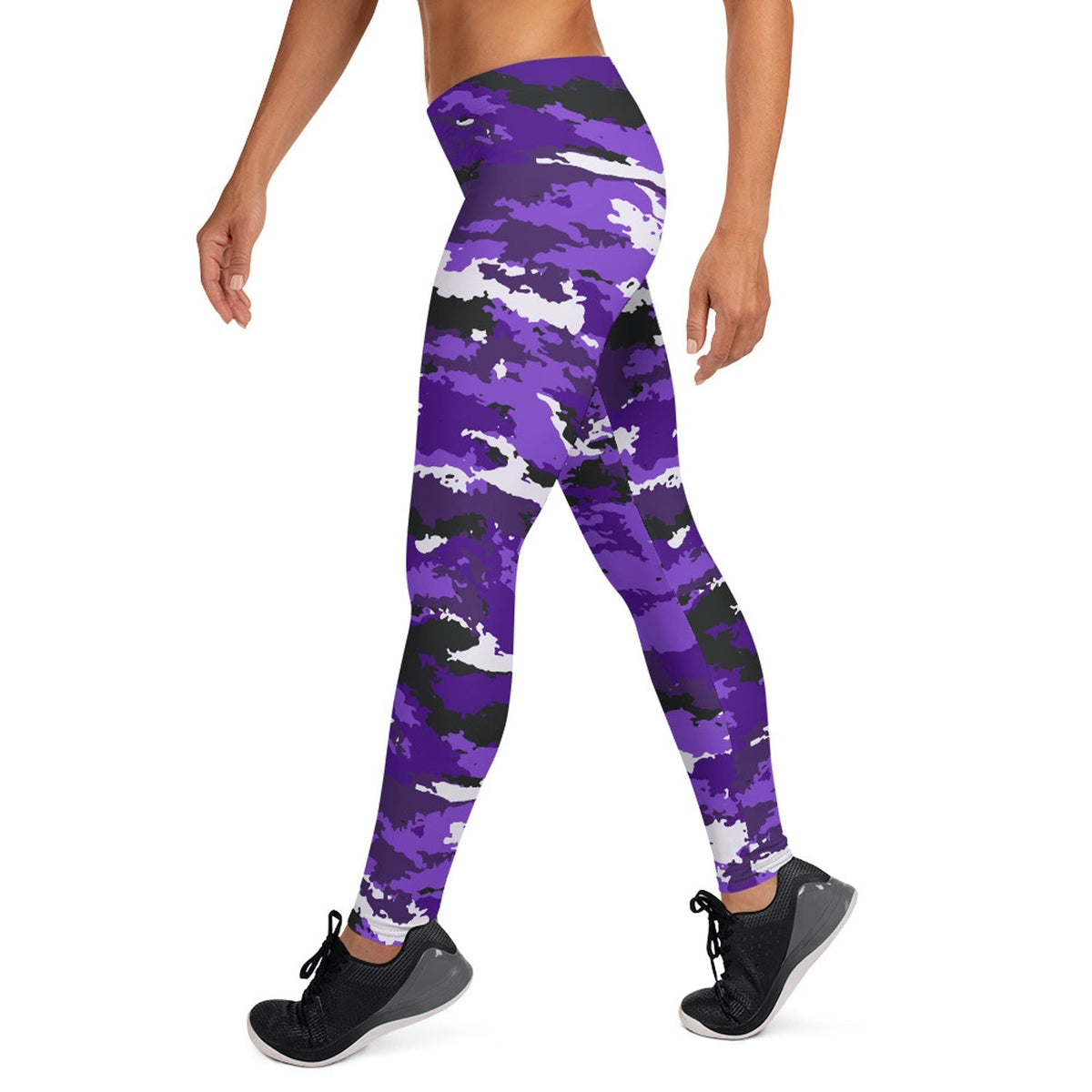 Purple Camo Leggings for Women - The Coin Has A Say