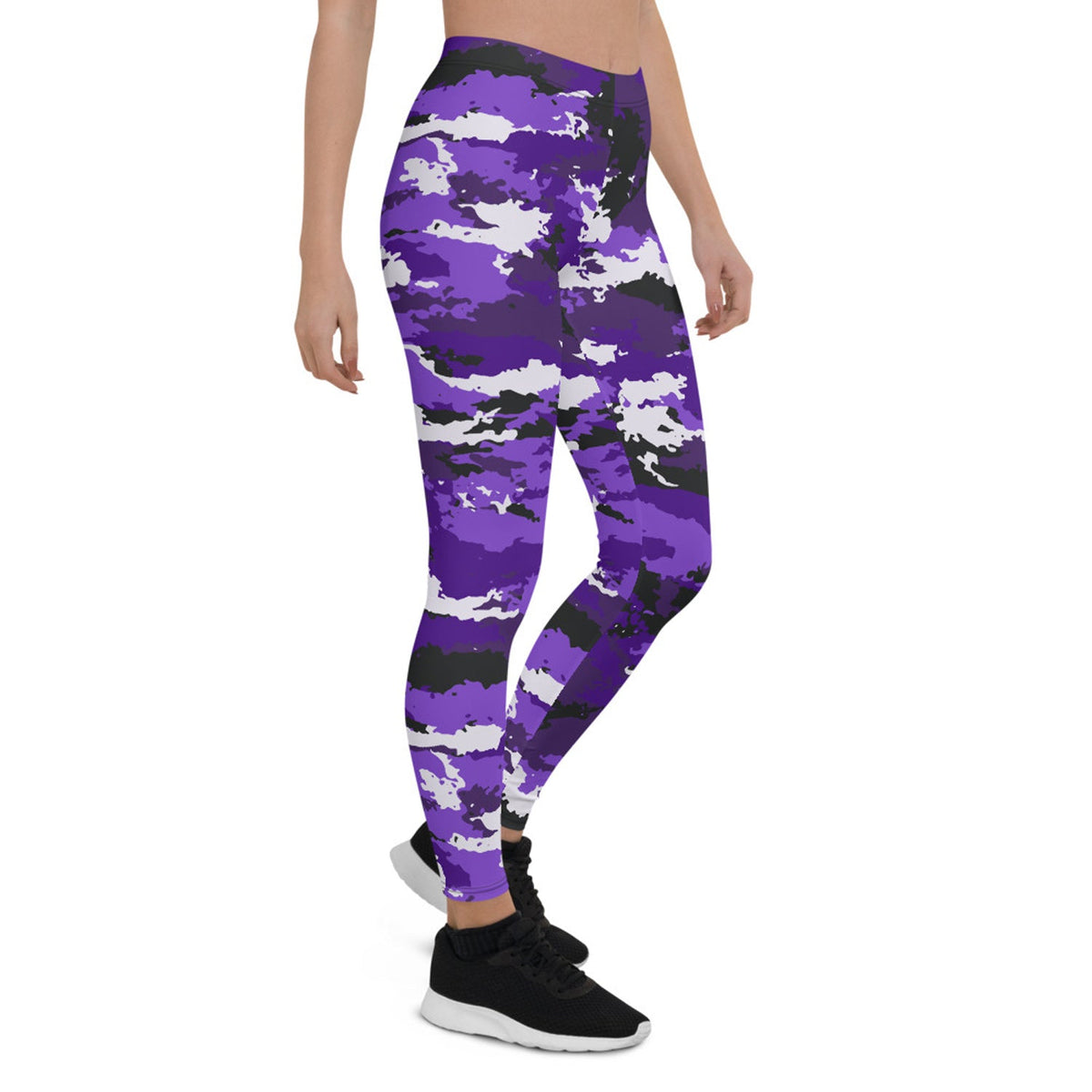 Purple Camo Leggings for Women - The Coin Has A Say