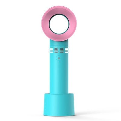 Rechargeable USB Bladeless Fan Portable Handheld Cooling Desk Mini Fan - The Coin Has A Say