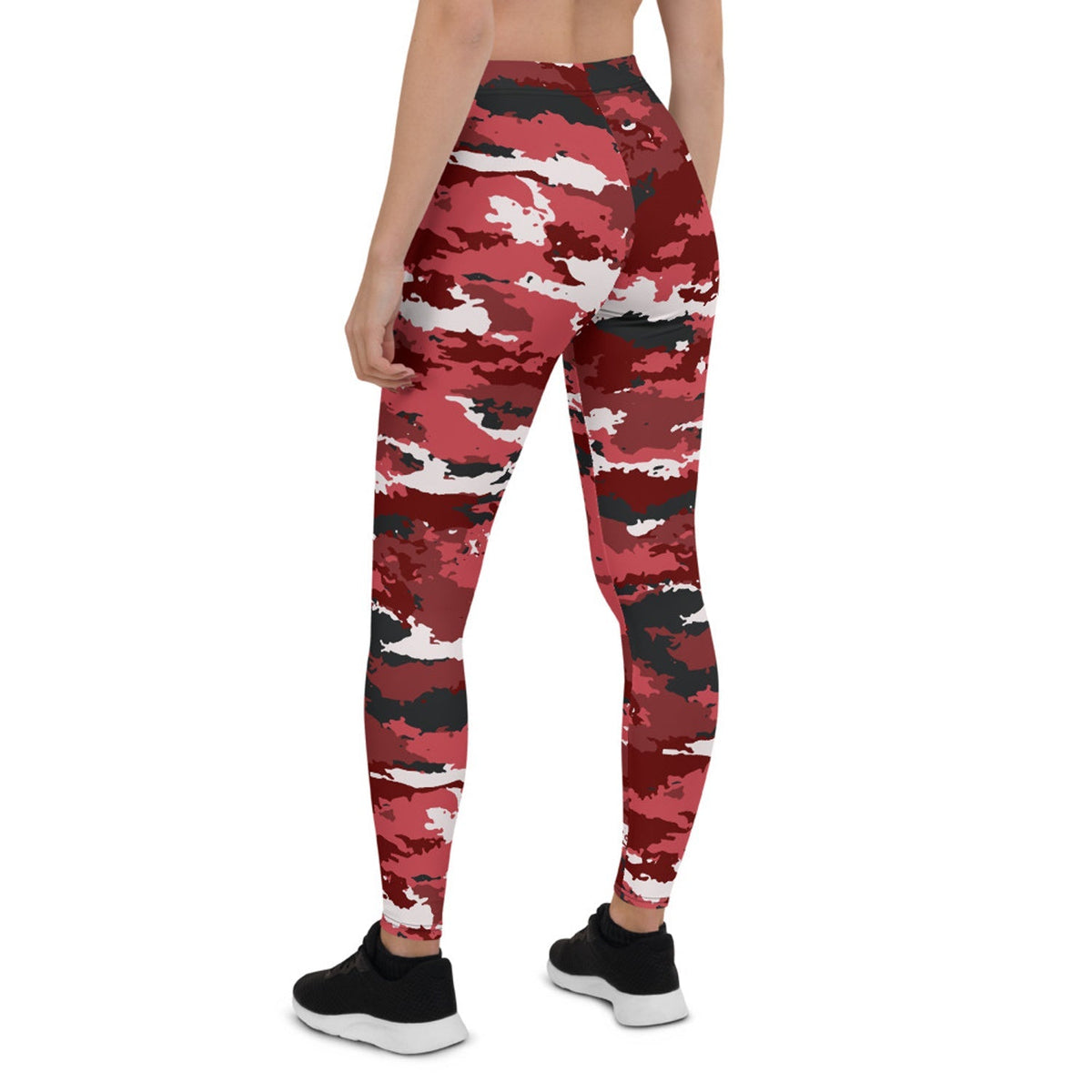 Red Camo Leggings for Women - The Coin Has A Say