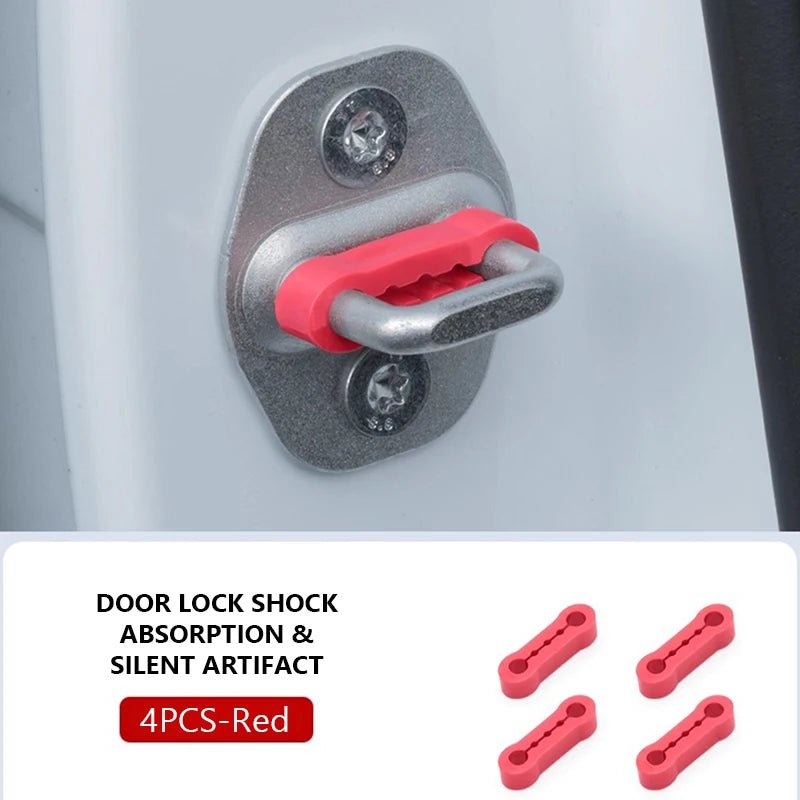 SEAMETAL Car Door Shock Absorber Universal Car Door Buckle Soundproof Deadener Damper Cushion Anti-Vibration Buffer Pad - The Coin Has A Say