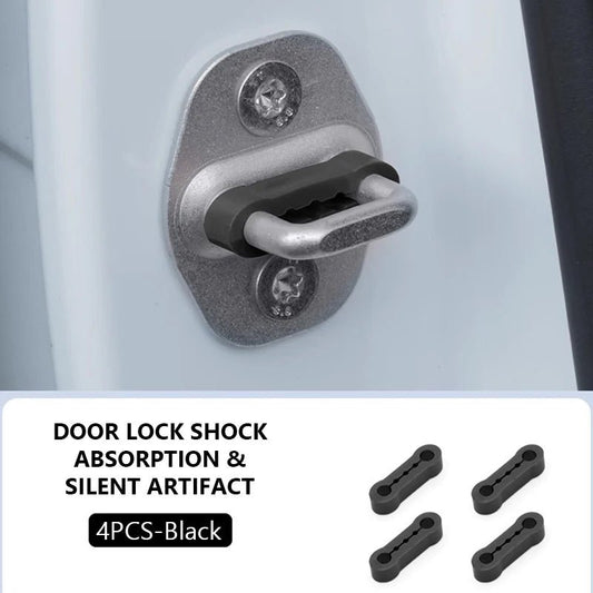 SEAMETAL Car Door Shock Absorber Universal Car Door Buckle Soundproof Deadener Damper Cushion Anti-Vibration Buffer Pad - The Coin Has A Say