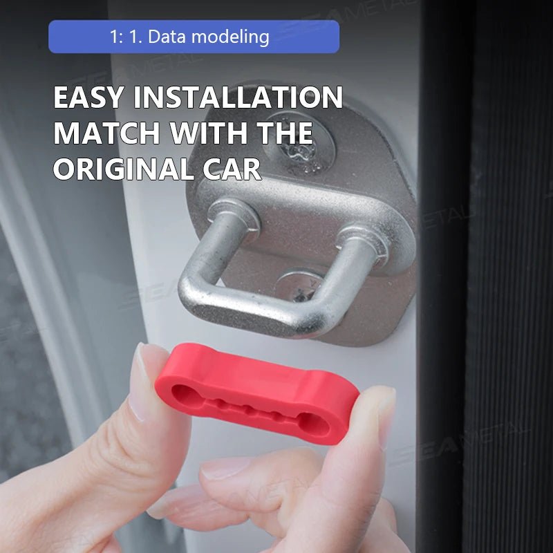 SEAMETAL Car Door Shock Absorber Universal Car Door Buckle Soundproof Deadener Damper Cushion Anti-Vibration Buffer Pad - The Coin Has A Say