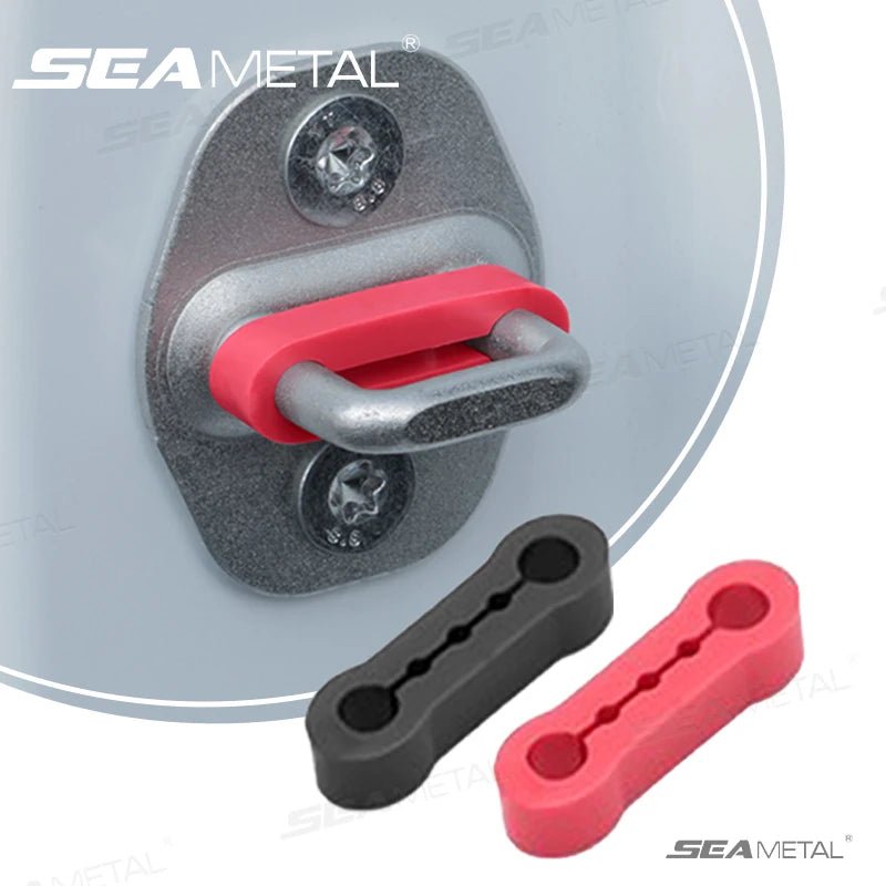 SEAMETAL Car Door Shock Absorber Universal Car Door Buckle Soundproof Deadener Damper Cushion Anti-Vibration Buffer Pad - The Coin Has A Say