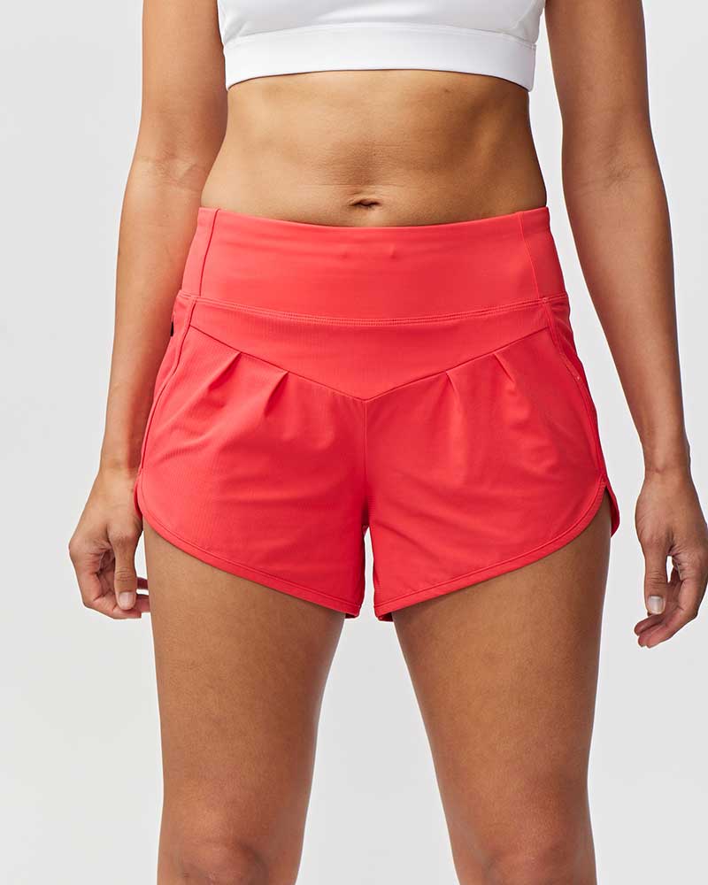 Sheva Women's High Rise Running Shorts - The Coin Has A Say