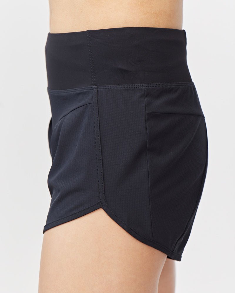 Sheva Women's High Rise Running Shorts - The Coin Has A Say