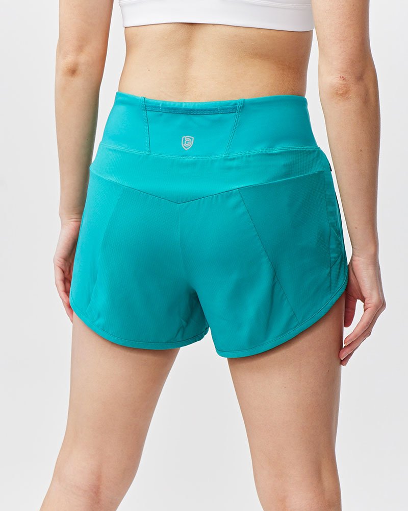 Sheva Women's High Rise Running Shorts - The Coin Has A Say