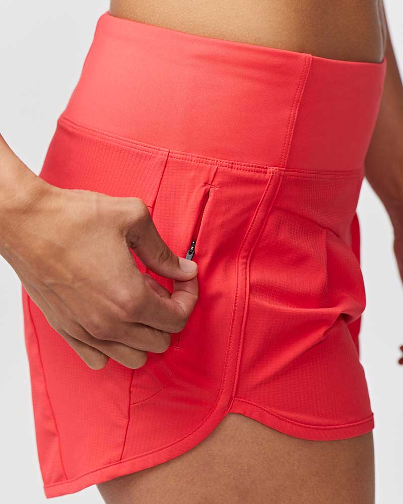 Sheva Women's High Rise Running Shorts - The Coin Has A Say