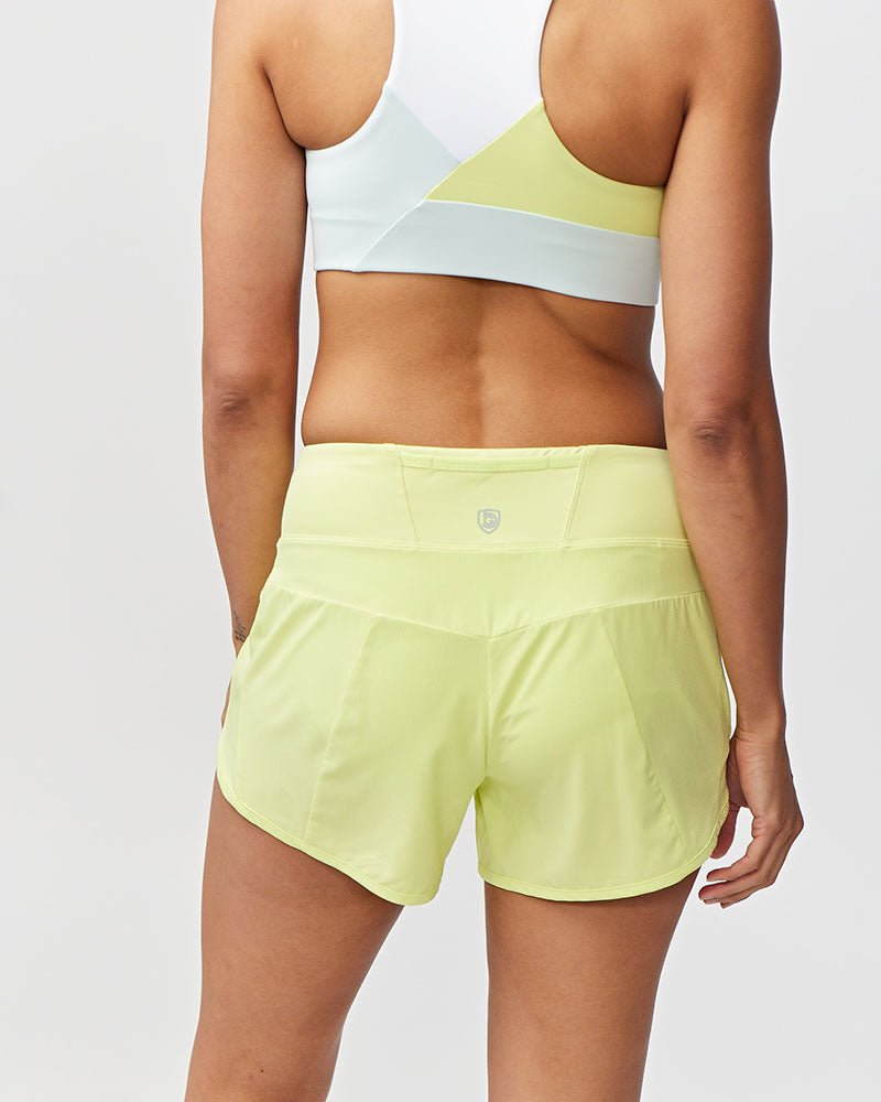 Sheva Women's High Rise Running Shorts - The Coin Has A Say
