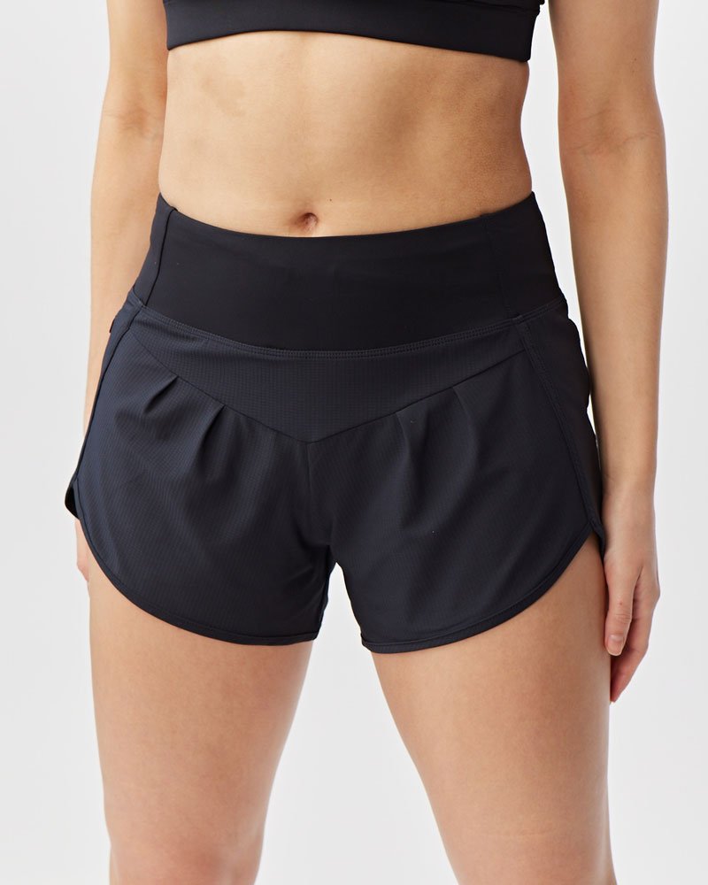 Sheva Women's High Rise Running Shorts - The Coin Has A Say