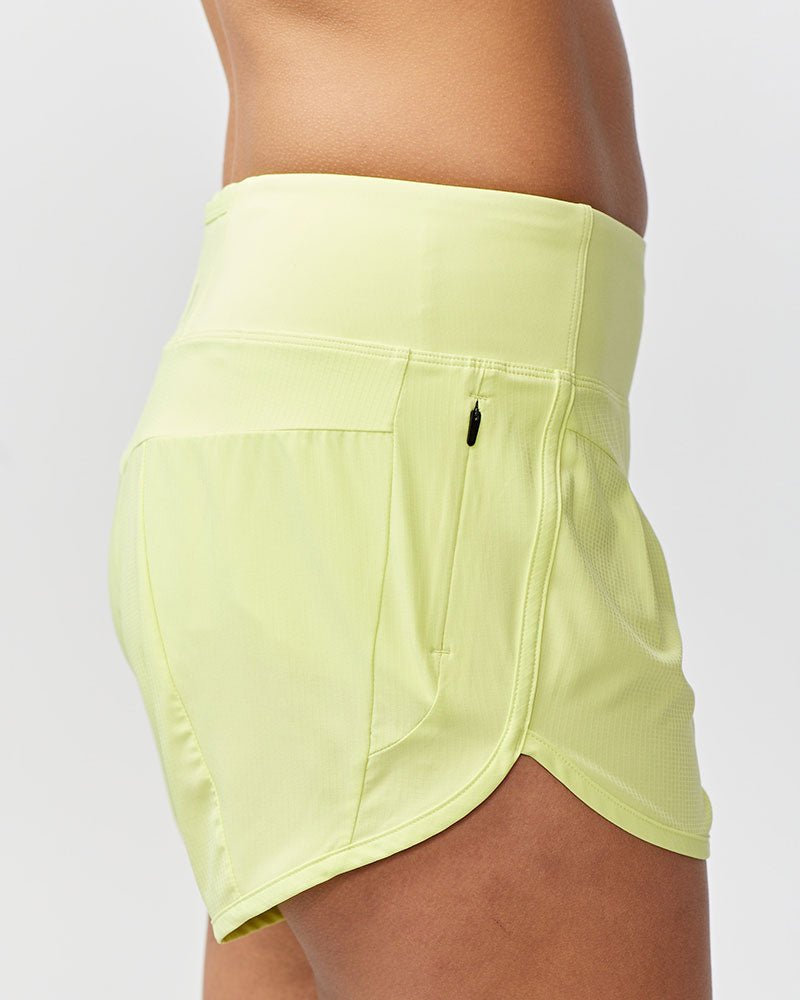 Sheva Women's High Rise Running Shorts - The Coin Has A Say