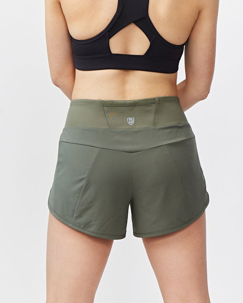 Sheva Women's High Rise Running Shorts - The Coin Has A Say