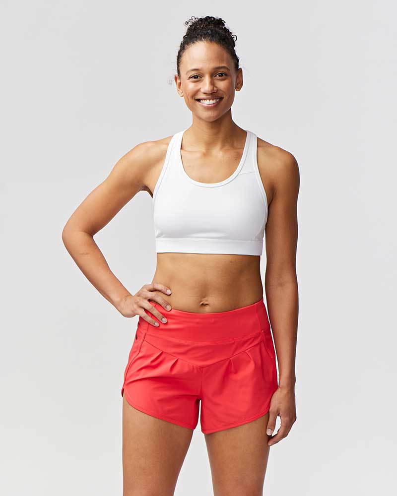 Sheva Women's High Rise Running Shorts - The Coin Has A Say