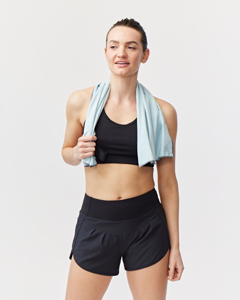 Sheva Women's High Rise Running Shorts - The Coin Has A Say