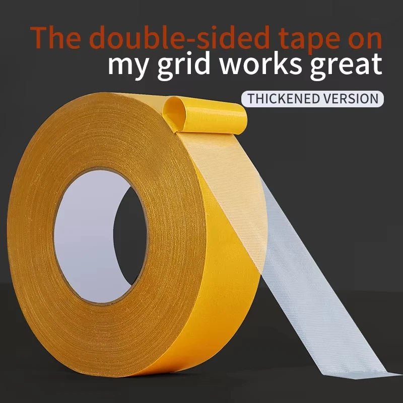 Super Thin Strong Fixation Double Sided Adhesive Tape Heavy Duty Translucent Mesh Waterproof Traceless Powerful Grid Carpet Tape - The Coin Has A Say