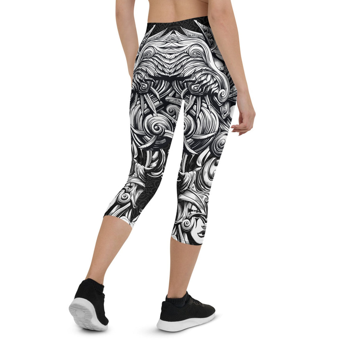 Valkyrie Capri Leggings for Women - The Coin Has A Say