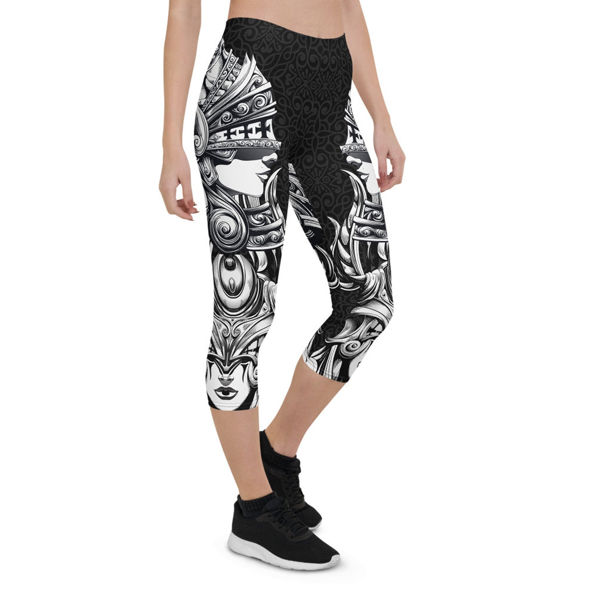Valkyrie Capri Leggings for Women - The Coin Has A Say