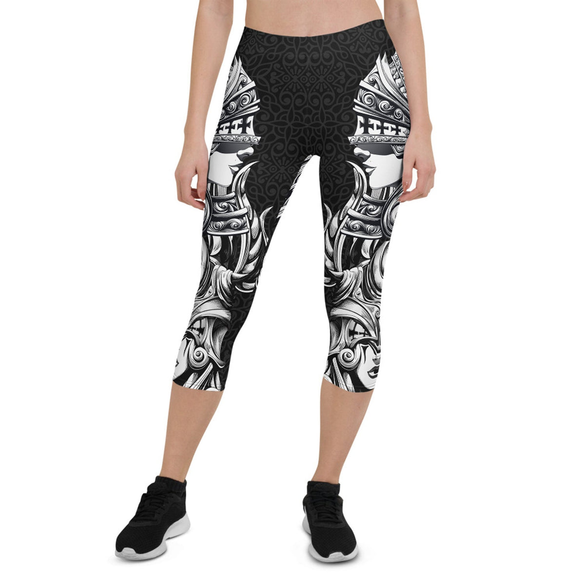 Valkyrie Capri Leggings for Women - The Coin Has A Say