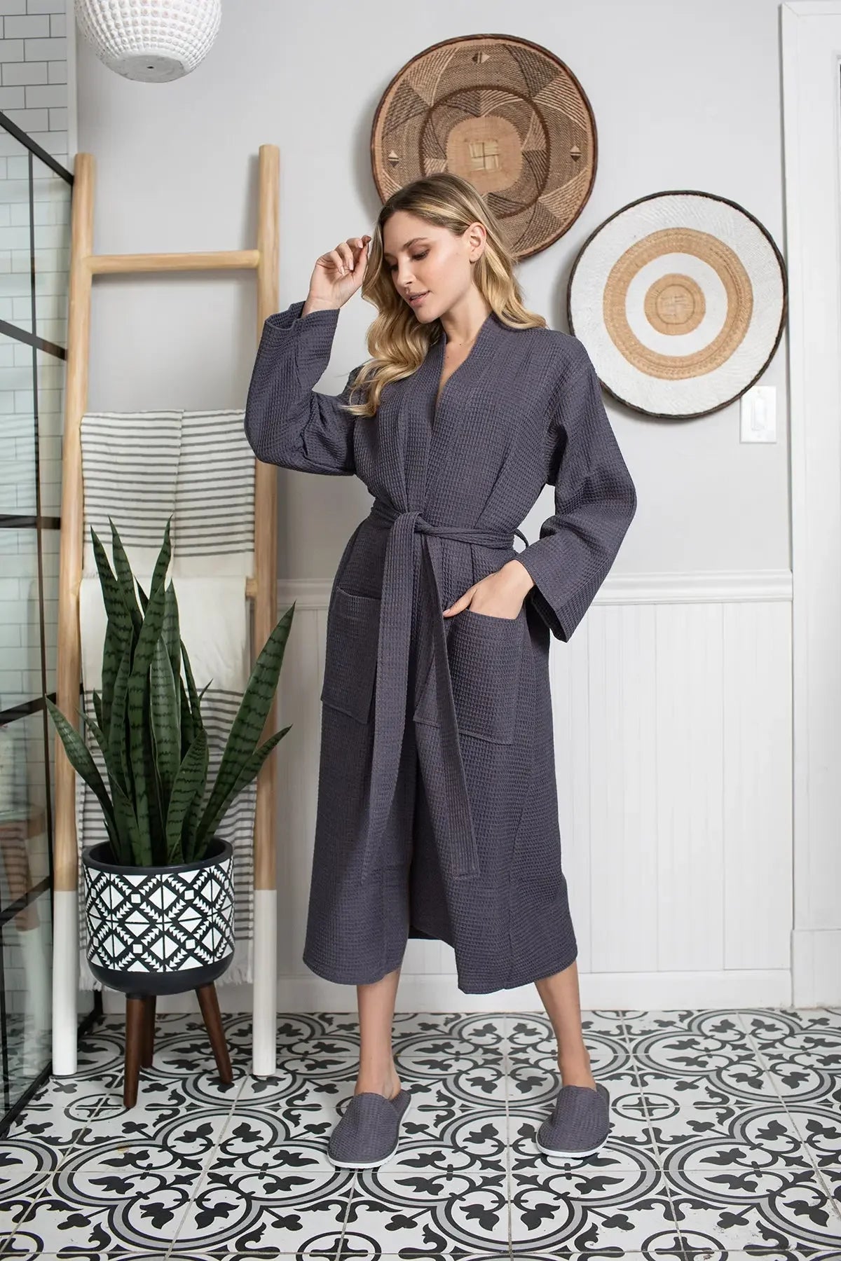 Waffle Robe Womens – Lightweight, Quick-Dry Spa Comfort - The Coin Has A Say