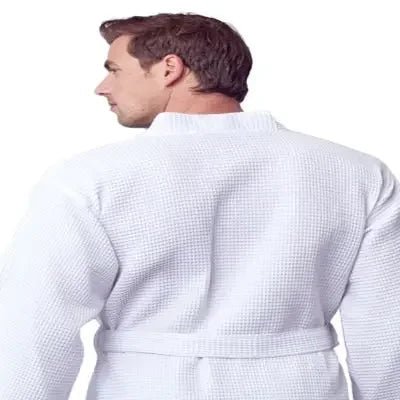 Waffle Spa Bathrobe for Men - Absorbent, Lightweight - The Coin Has A Say