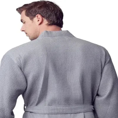 Waffle Spa Bathrobe for Men - Absorbent, Lightweight - The Coin Has A Say