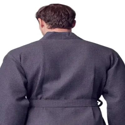 Waffle Spa Bathrobe for Men - Absorbent, Lightweight - The Coin Has A Say