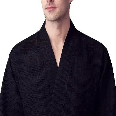 Waffle Spa Bathrobe for Men - Absorbent, Lightweight - The Coin Has A Say
