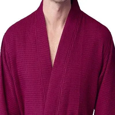 Waffle Spa Bathrobe for Men - Absorbent, Lightweight - The Coin Has A Say