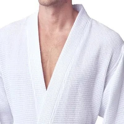 Waffle Spa Bathrobe for Men - Absorbent, Lightweight - The Coin Has A Say