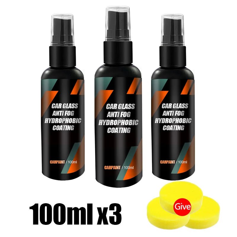 Water Repellent Spray Anti Rain Coating For Car Glass Hydrophobic Anti-rain Car Liquid Windshield Mirror Mask Auto Polish Kit - The Coin Has A Say