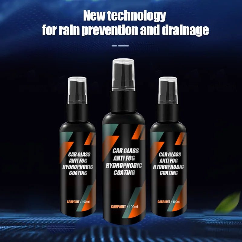 Water Repellent Spray Anti Rain Coating For Car Glass Hydrophobic Anti-rain Car Liquid Windshield Mirror Mask Auto Polish Kit - The Coin Has A Say