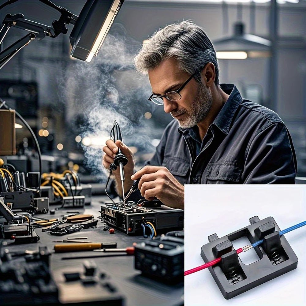 Welding Wire Fixture Adjustable Dual Suction Cups - Motherboard Soldering Clamp, Anti-Slip Locator Tool Clamps Soldering Tool - The Coin Has A Say