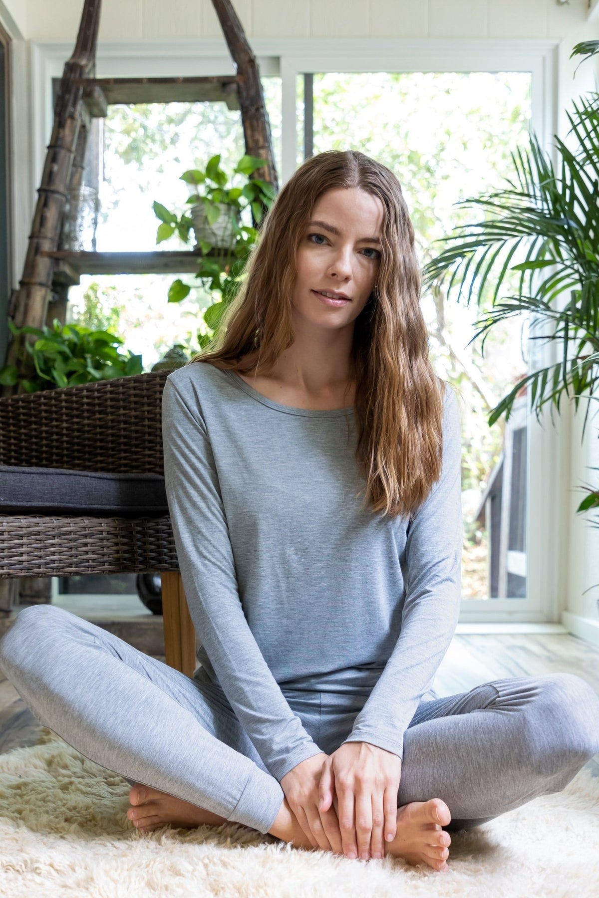Women's Bamboo Lounge Long Sleeve T-Shirt - The Coin Has A Say