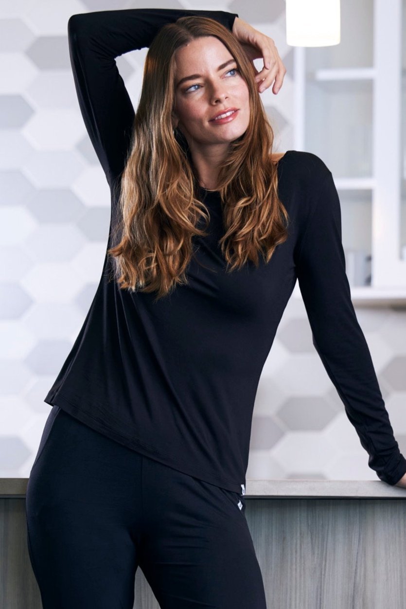 Women's Bamboo Lounge Long Sleeve T-Shirt - The Coin Has A Say