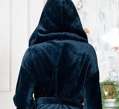 Women’s Plush Hooded Robe - Spa-Worthy Comfort at Home - The Coin Has A Say