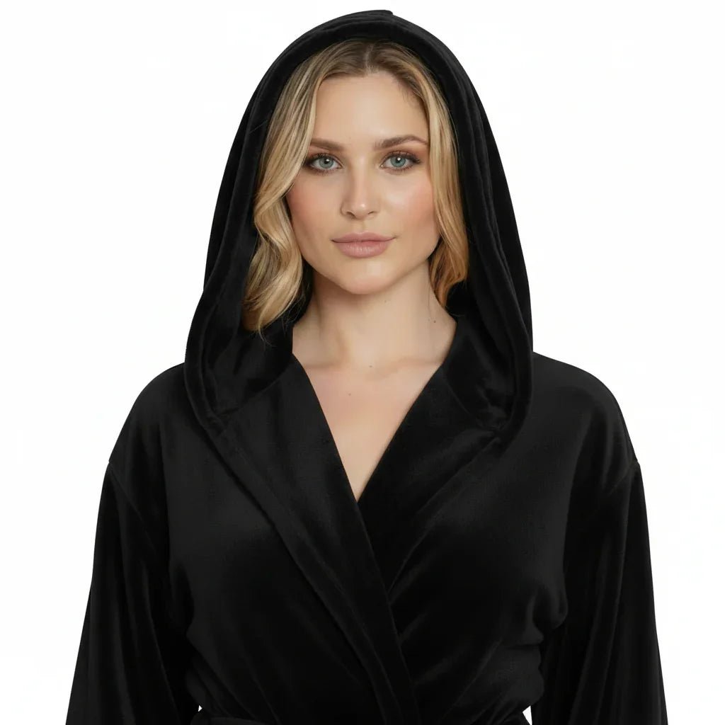 Women’s Plush Hooded Robe - Spa-Worthy Comfort at Home - The Coin Has A Say