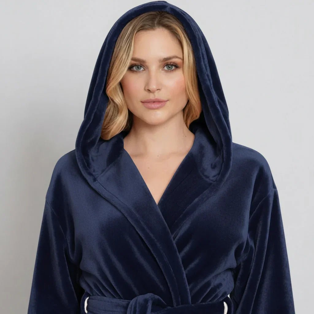 Women’s Plush Hooded Robe - Spa-Worthy Comfort at Home - The Coin Has A Say