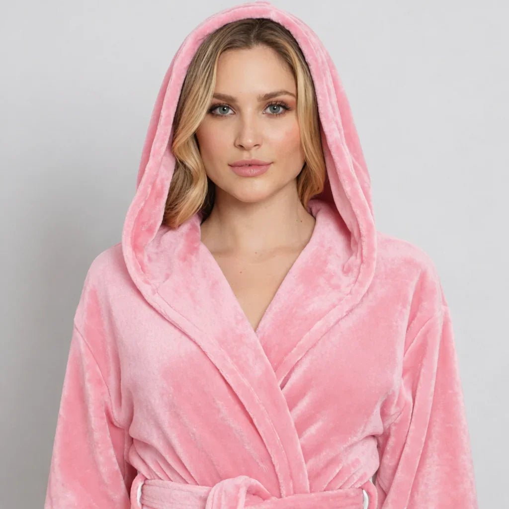 Women’s Plush Hooded Robe - Spa-Worthy Comfort at Home - The Coin Has A Say