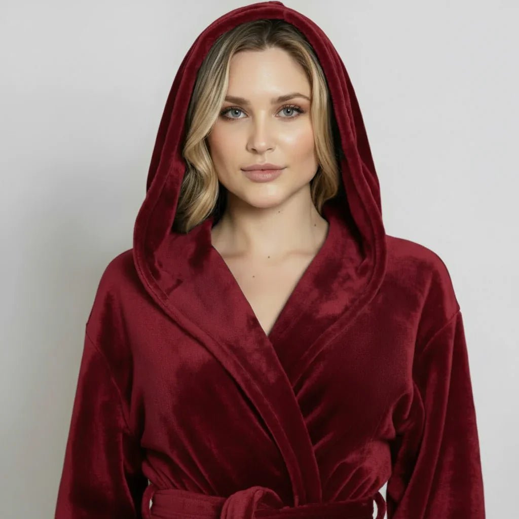 Women’s Plush Hooded Robe - Spa-Worthy Comfort at Home - The Coin Has A Say