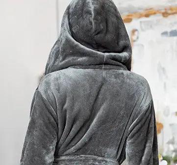 Women’s Plush Hooded Robe - Spa-Worthy Comfort at Home - The Coin Has A Say