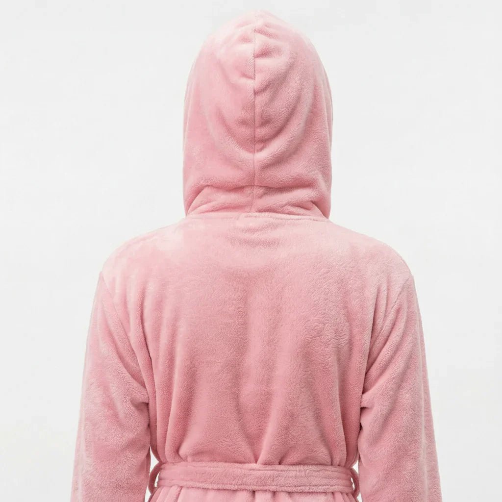 Women’s Plush Hooded Robe - Spa-Worthy Comfort at Home - The Coin Has A Say