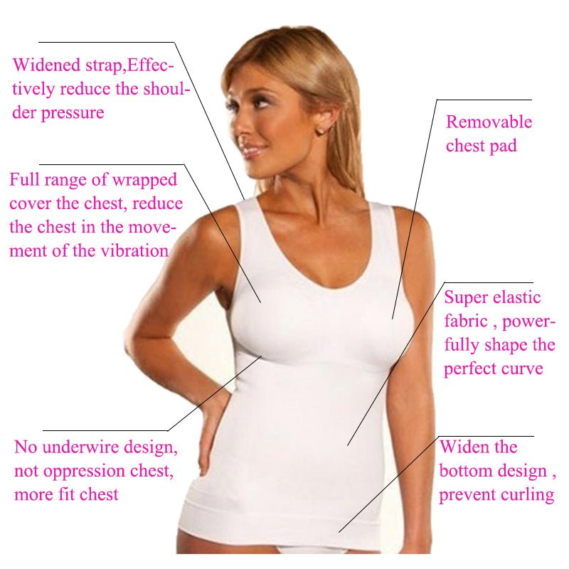 Women's Tummy Control Shape Wear Tank Tops S - The Coin Has A Say
