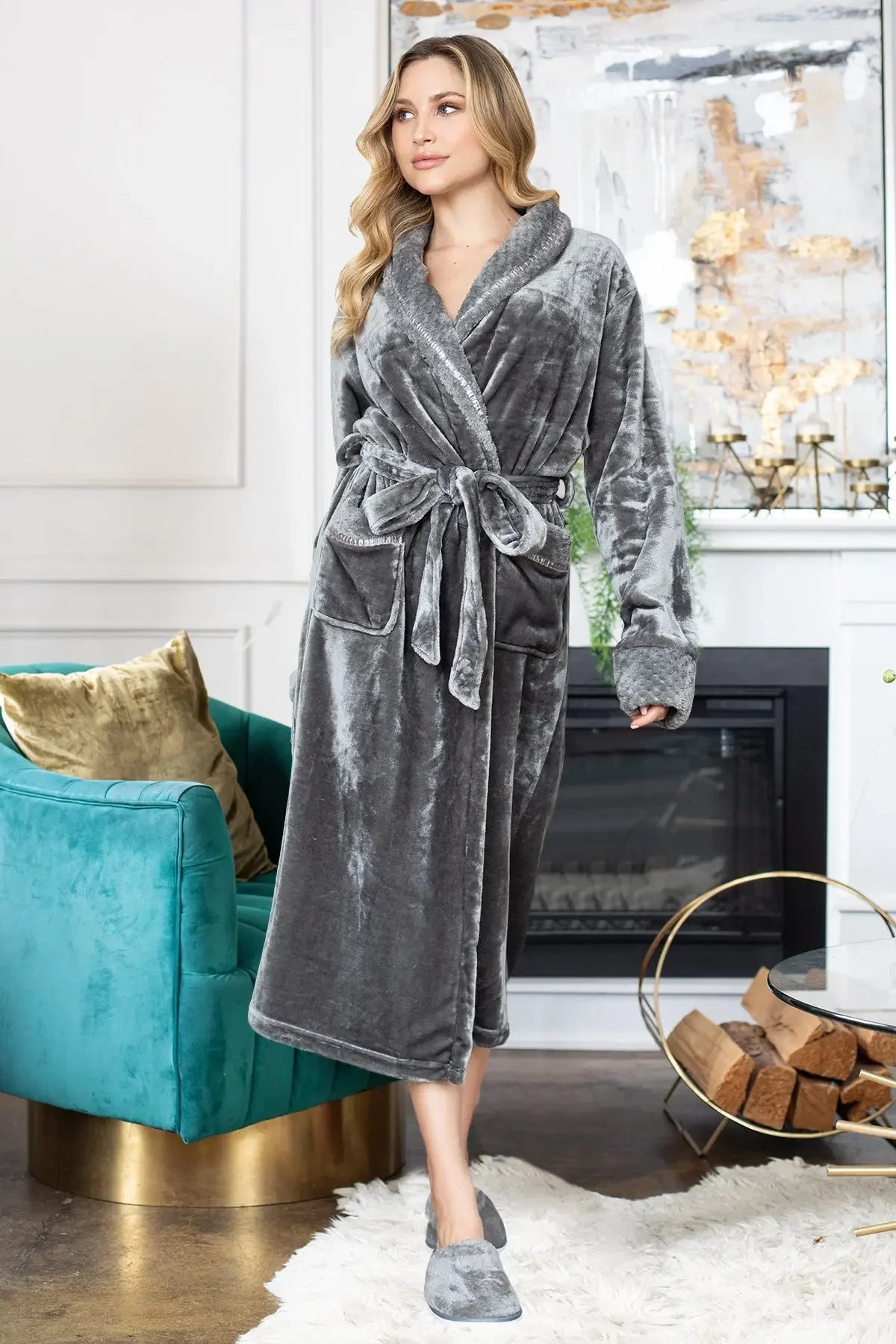 Women's Ultra Soft Plush Bathrobe - The Coin Has A Say